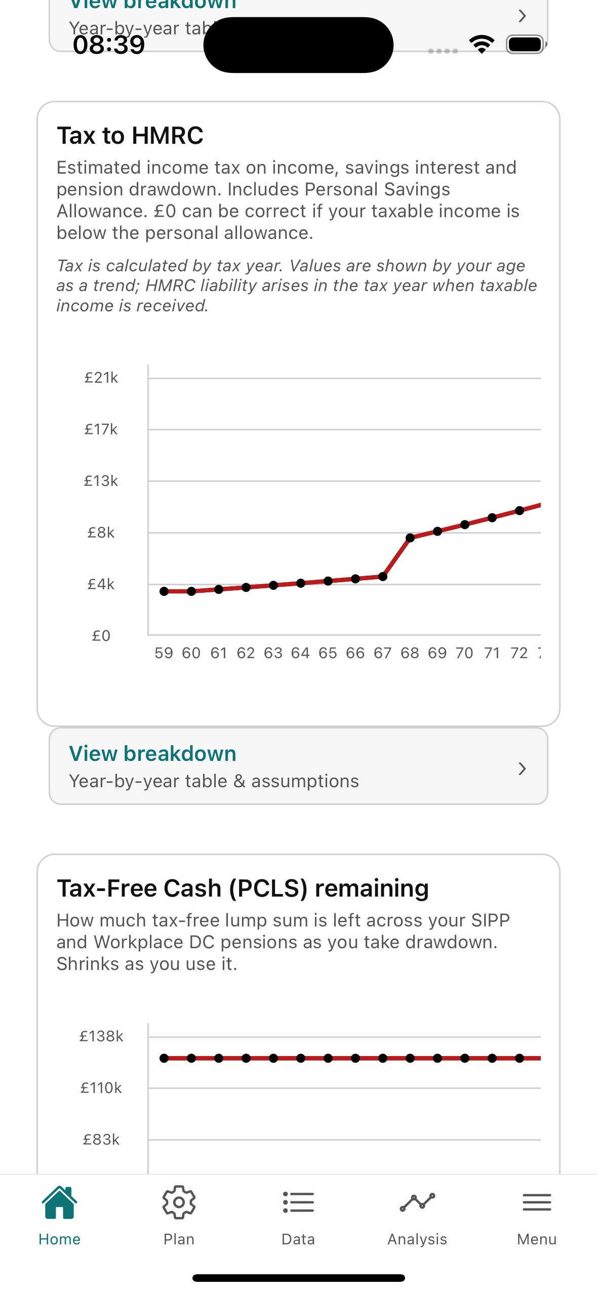 Pension Cashflow Modeller iOS screenshot 5
